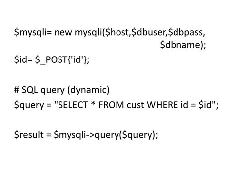 new mysqli.